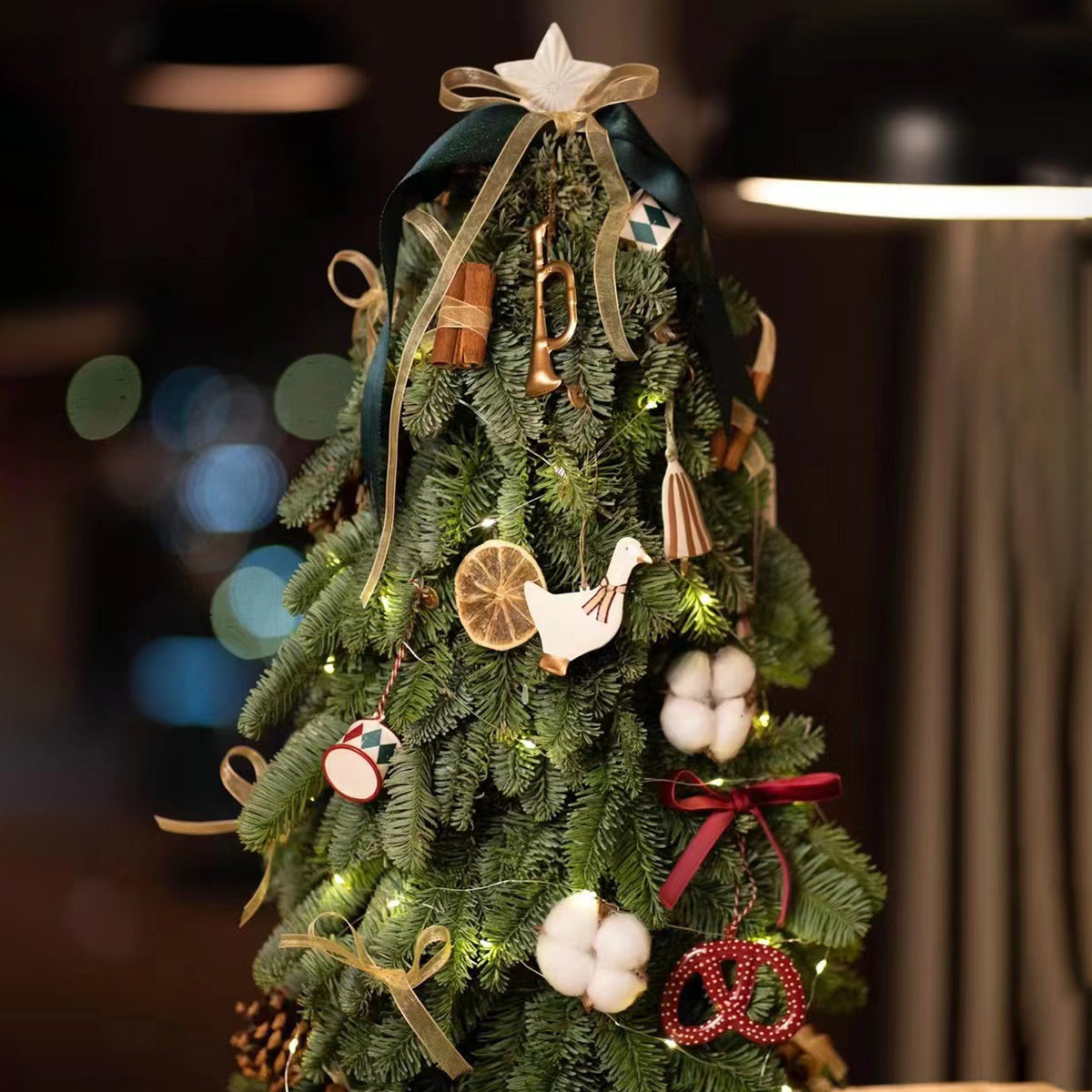 Christmas Ornaments - Star Set 2 pcs Metal Double Sided Crafts