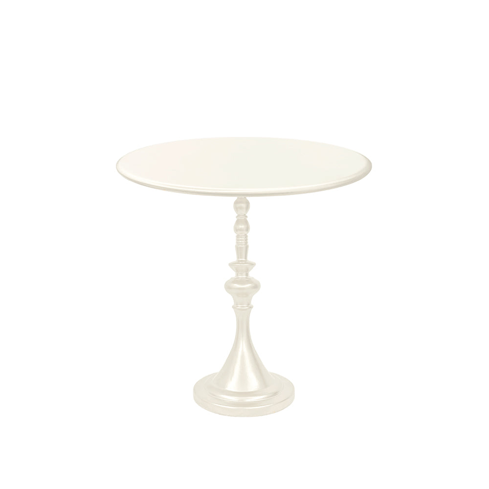 Off-white miniature coffee table and chair styling for Barbie-scale dollhouse rooms