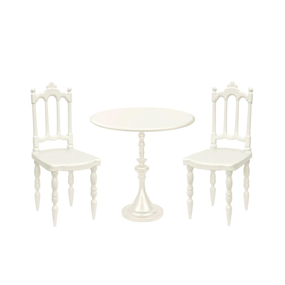 Good 1:6 Scale Table Chair Set Dolls House Miniature