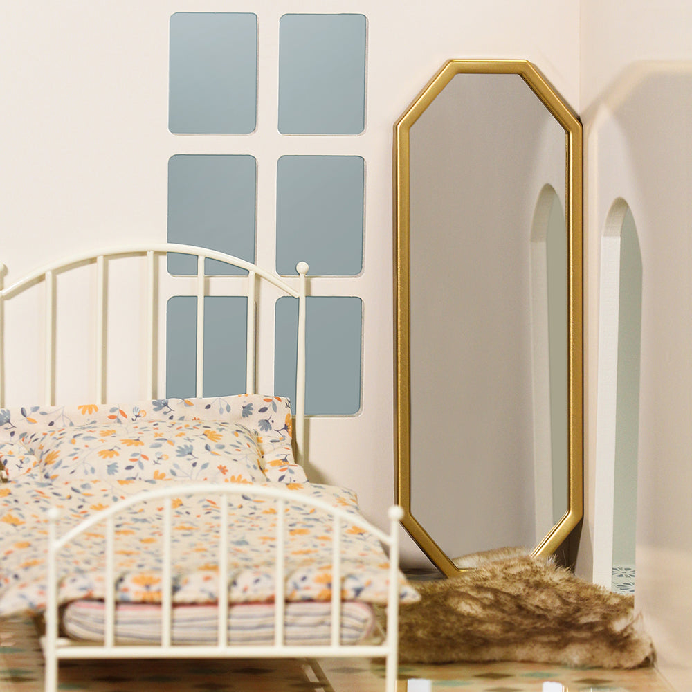 Indoor Mirror Dollhouse -Golden 1/6 Scale Dollhouse Miniature