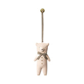 Christmas Ornaments-Double Sided Metal White Bear, Animal Pendant Hanging Decoration