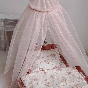 빈티지 침대 인형의 집 - 핑크 1/6 스케일 인형의 집 미니어처