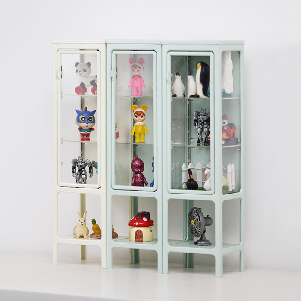 Display Cabinet - Black 1/6 Scale Dollhouse Miniature