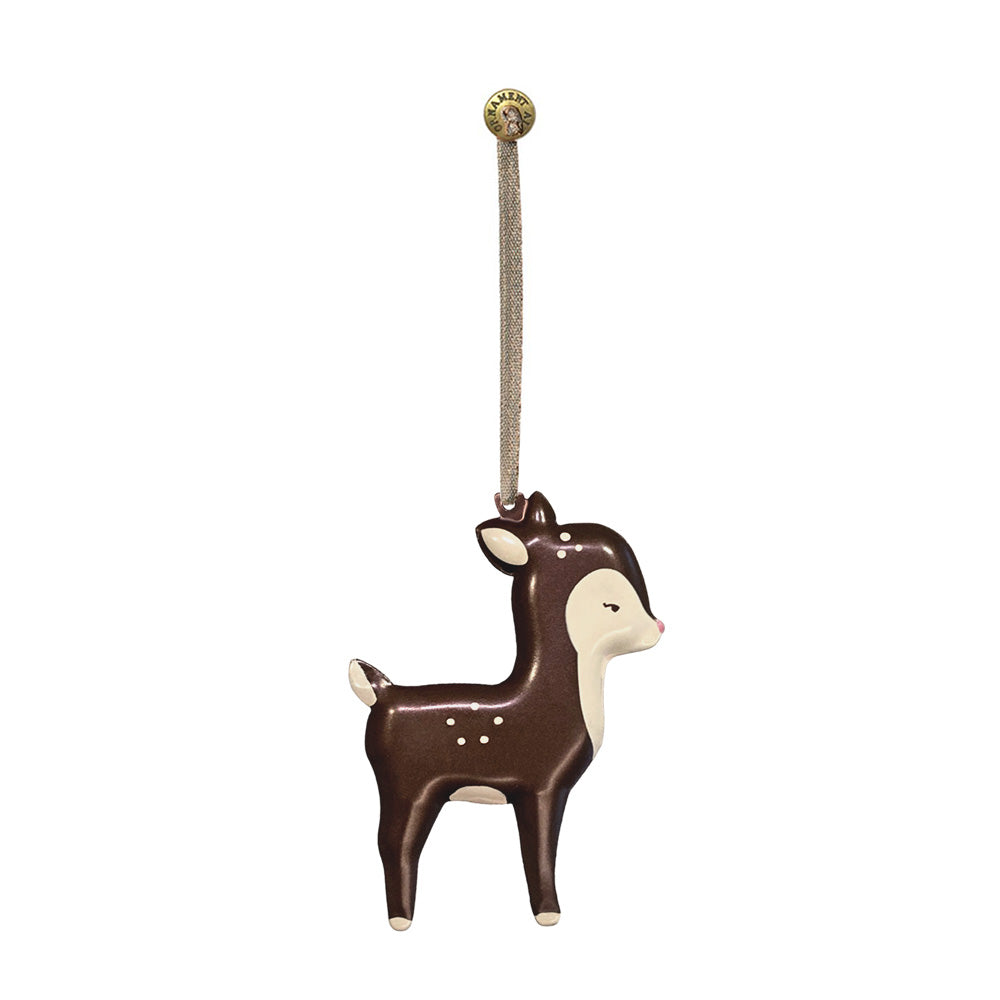 Christmas Ornaments-Double Sided Metal Deer, Animal Pendant Hanging Decoration