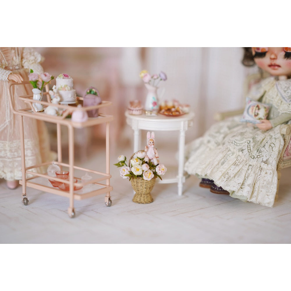 Sweet Trolley Dollhouse -Pink 1/6 Scale Dollhouse Miniature