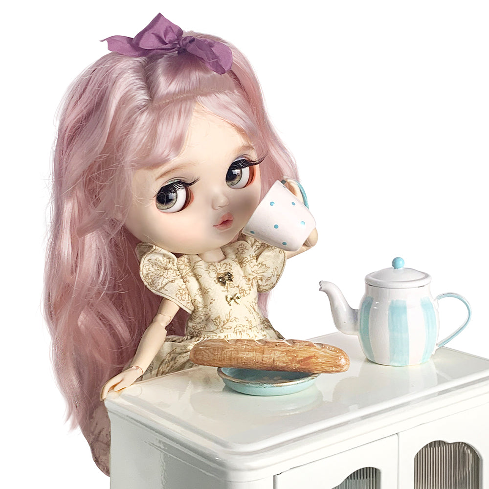Cupboard Set Dollhouse-1/6 Scale Dollhouse Miniature