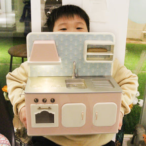 Kitchen Toy Set 8 pcs -Pink & Blue 1/6 scale Dollhouse Miniature