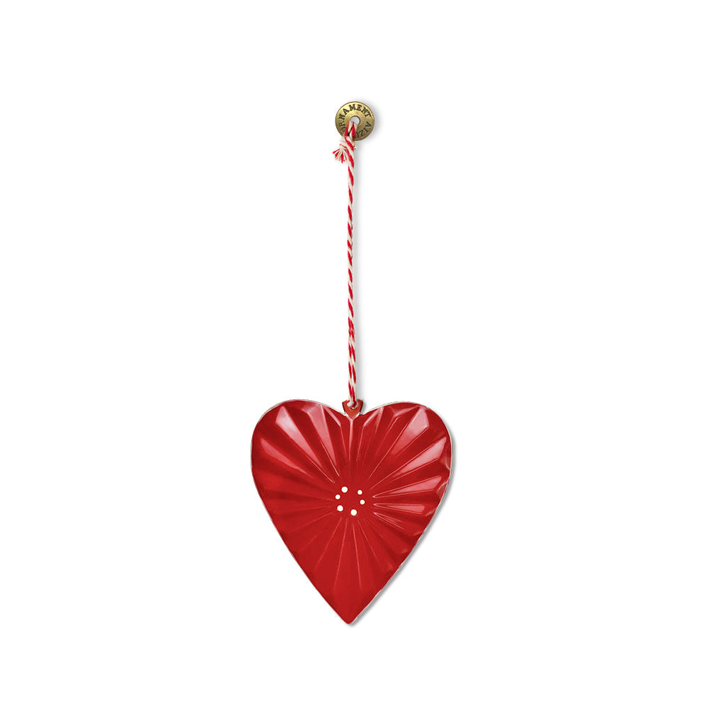 2022 Christmas Ornaments - Heart Metal Double Sided Crafts