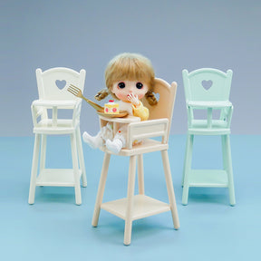 Baby Chair Dollhouse-Green 1/6 Scale for 1/12 Dolls Dollhouse Miniature