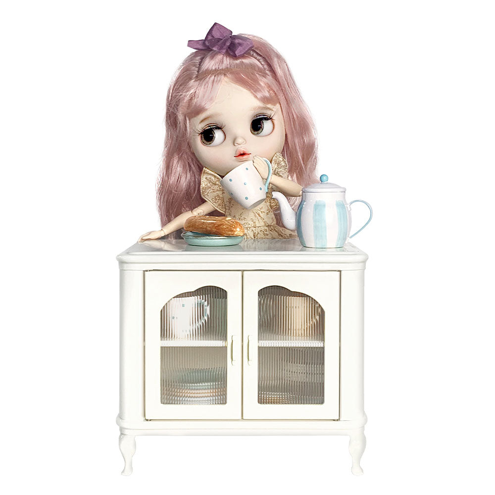 Cupboard Set Dollhouse-1/6 Scale Dollhouse Miniature