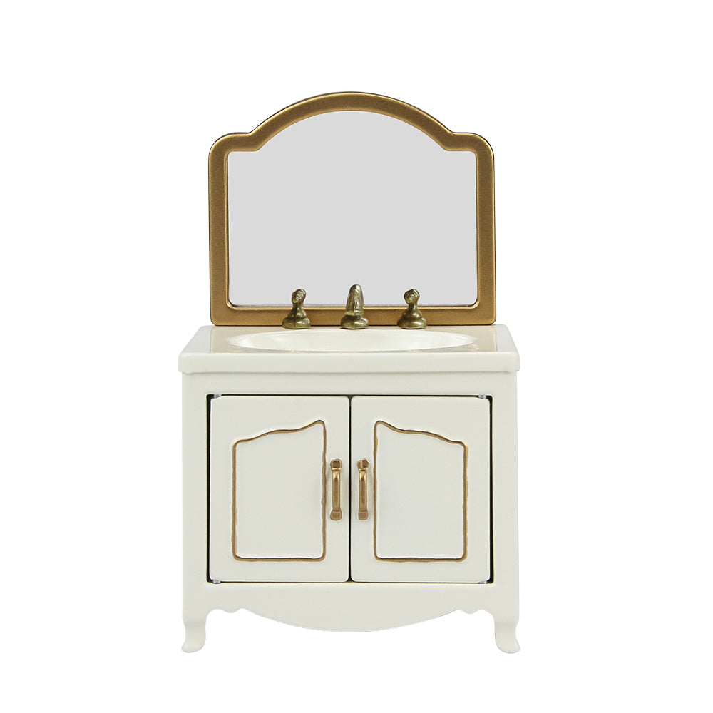 Bathroom Sink Dollhouse -White 1/12 Scale Dollhouse Miniature