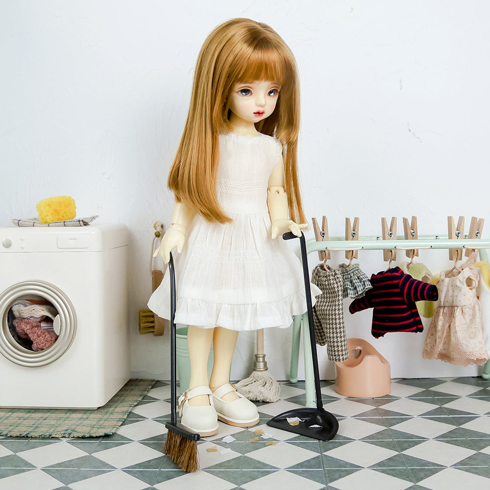 Broom and Dustpan Dollhouse -1/6 Scale Dollhouse Miniature